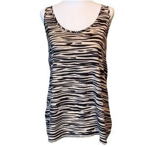 Sparkle & Fade Lace Zebra Print Top